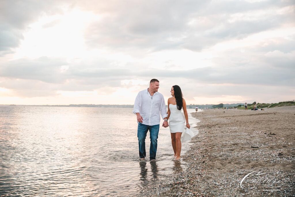 Engagement Session at Hammonasset Beach in Clinton, CT