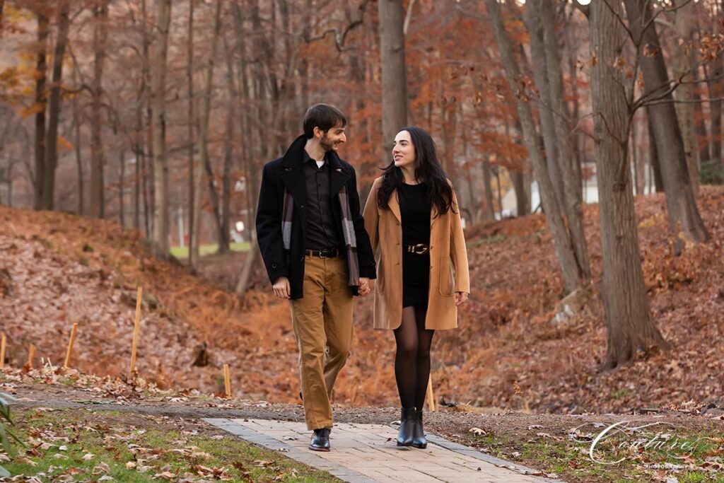 Engagement Session at Hubbard Park in Meridan, CT