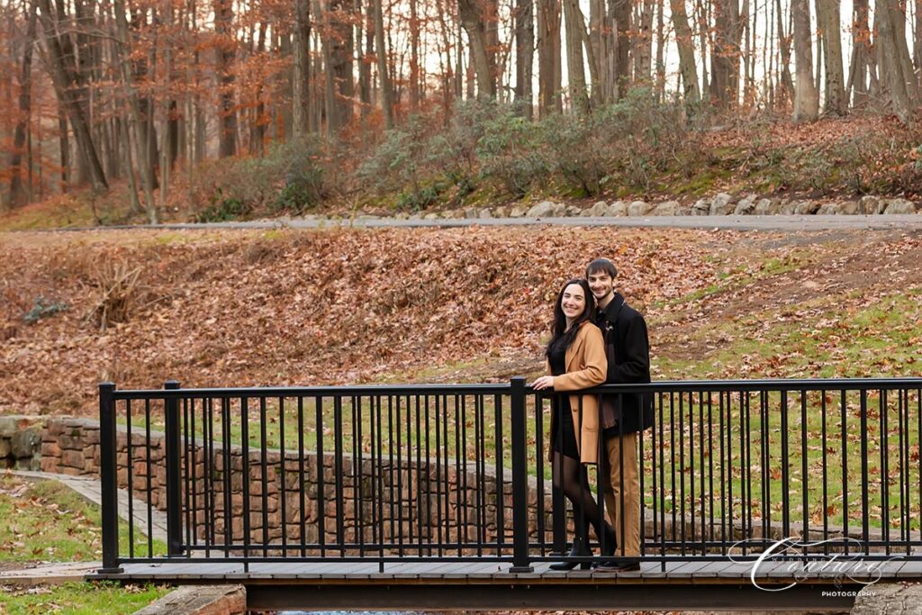 Engagement Session at Hubbard Park in Meridan, CT