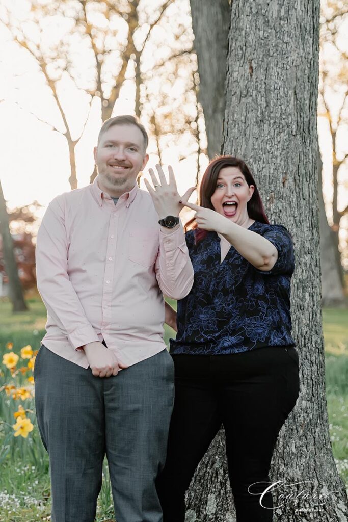 Engagement Session at Hubbard Park in Meridan, CT