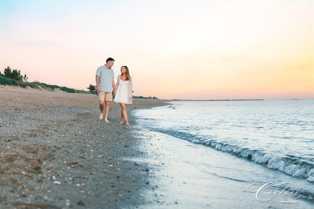 Engagement Session at Hammonasset Beach in Madison, CT