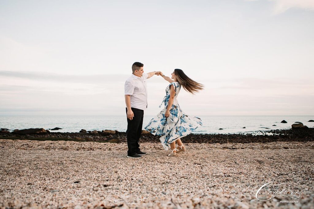 Engagement Session at Hammonasset Park in Madison, CT