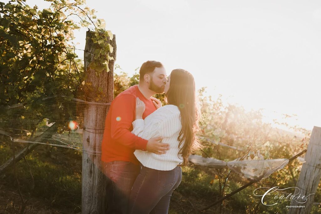 Engagement Session at Gouveia Vineyards in Wallingford, CT