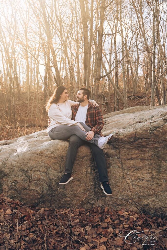 Engagement Session at Twin Brooks Park in Trumbull, CT