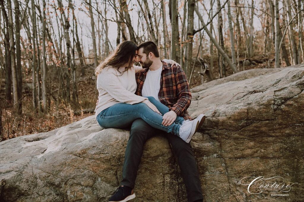 Engagement Session at Twin Brooks Park in Trumbull, CT