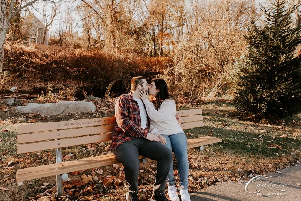 Engagement Session at Twin Brooks Park in Trumbull, CT