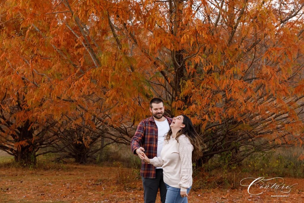 Engagement Session at Twin Brooks Park in Trumbull, CT