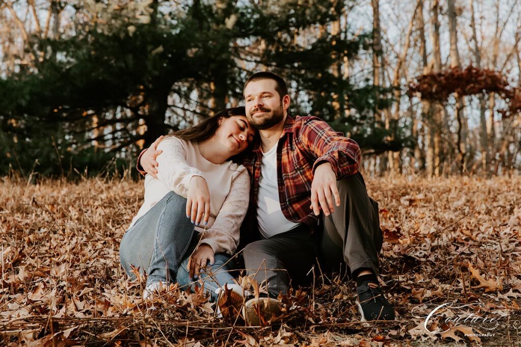 Engagement Session at Twin Brooks Park in Trumbull, CT