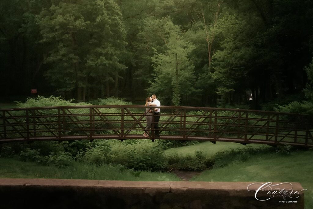 Engagement Session at Hubbard Park in Meridan, CT