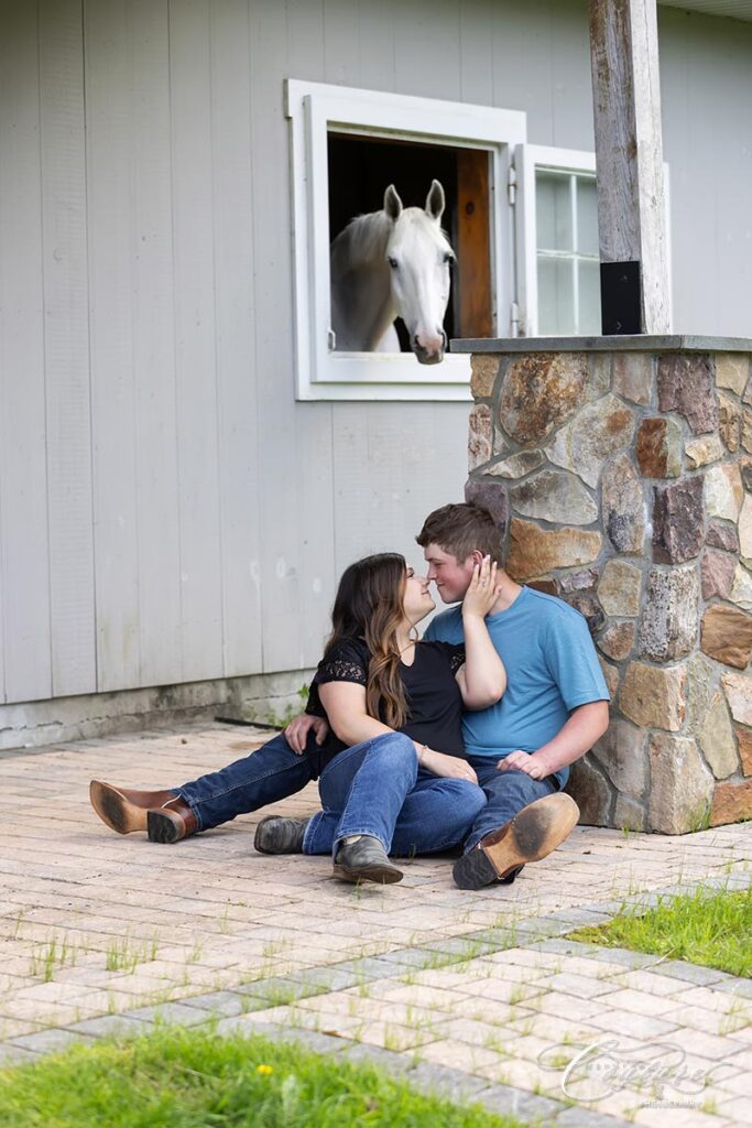 Engagement Session at A Barn in Durham, CT