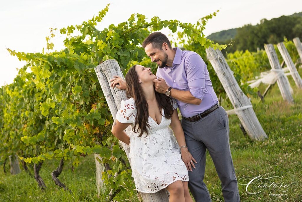 Engagement Session at Gouveia Vineyards in Wallingford, CT