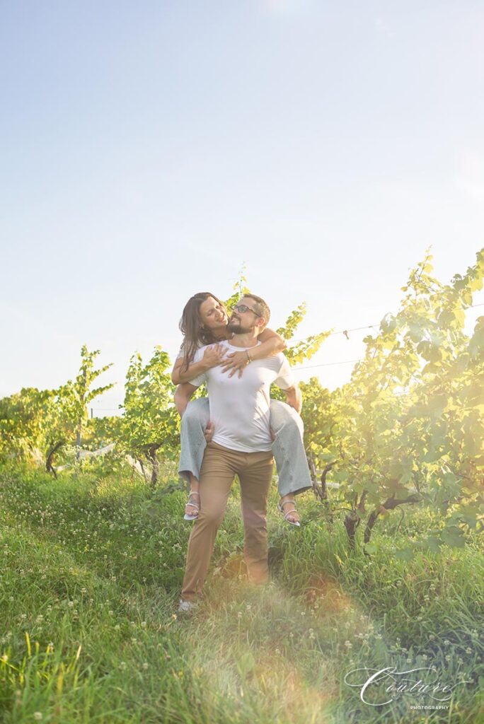 Engagement Session at Gouveia Vineyards in Wallingford, CT