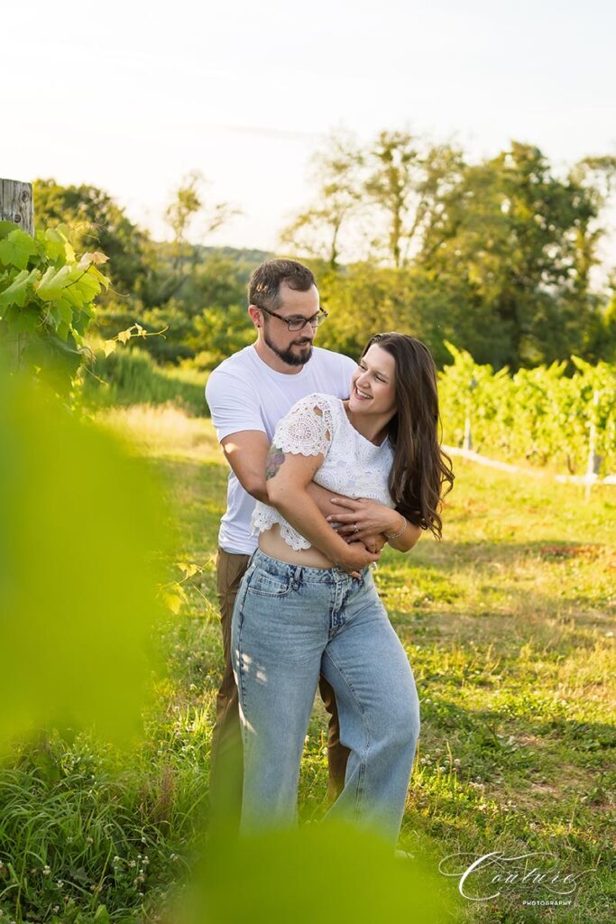 Engagement Session at Gouveia Vineyards in Wallingford, CT