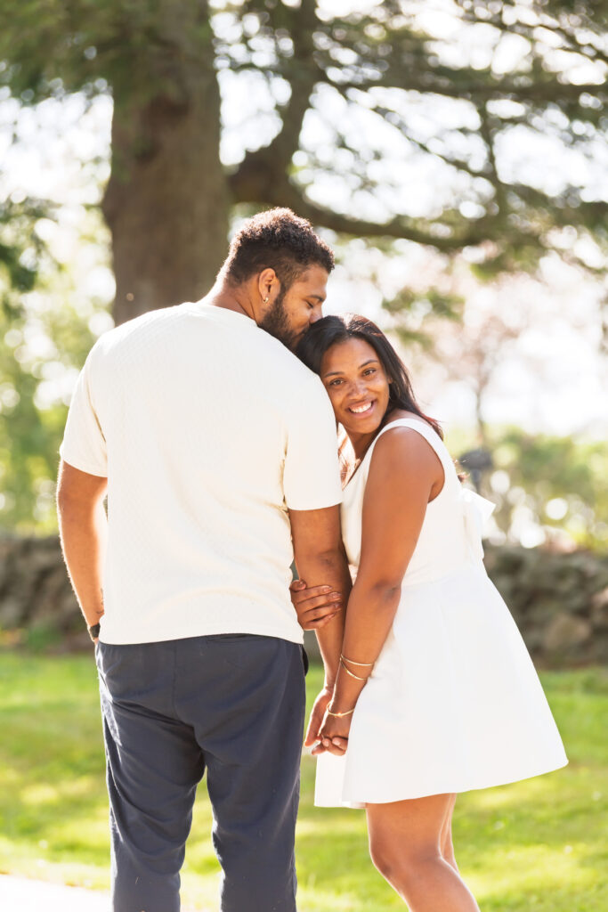 Stephanie and Tyrae’s Engagement Session at Topsmead State Forest, Litchfield, Connecticut