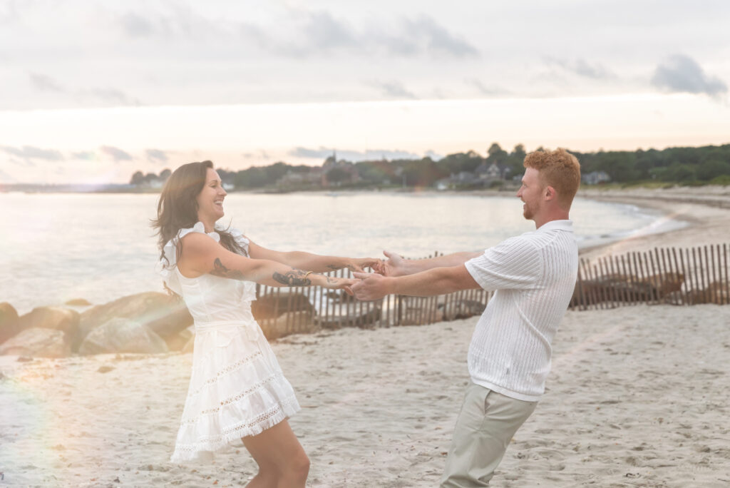 Elora and Ryne’s Engagement Session at Harkness Memorial State Park, Waterford, CT