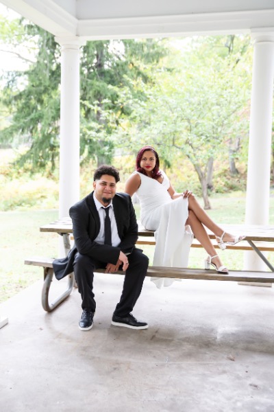 Alyja Roman & Austin’s Engagement Session in Hubbard Park in Meriden, CT