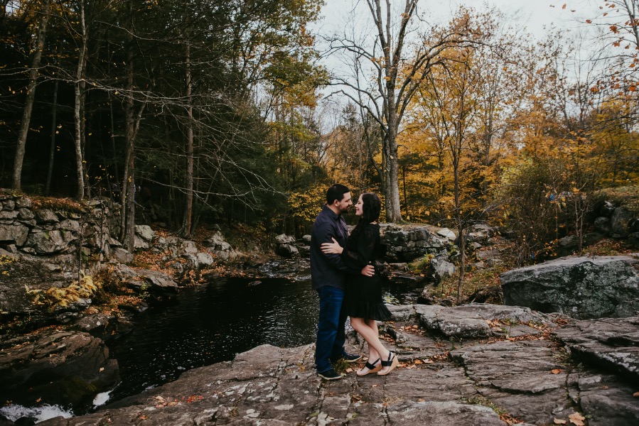 Krista & Jared’s Engagement Session at Southford Falls, Oxford, CT