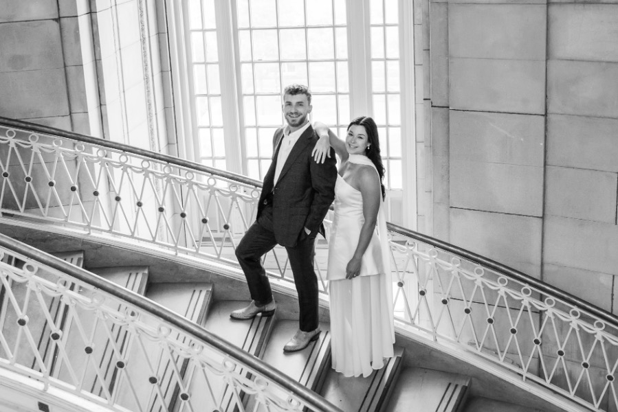 Kellie and Noah’s Engagement Session at Hartford City Hall in Hartford, CT